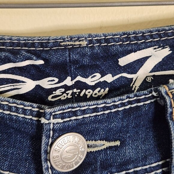Seven 7 Cropped/ Capri Jeans Size 8 - Picture 4 of 7